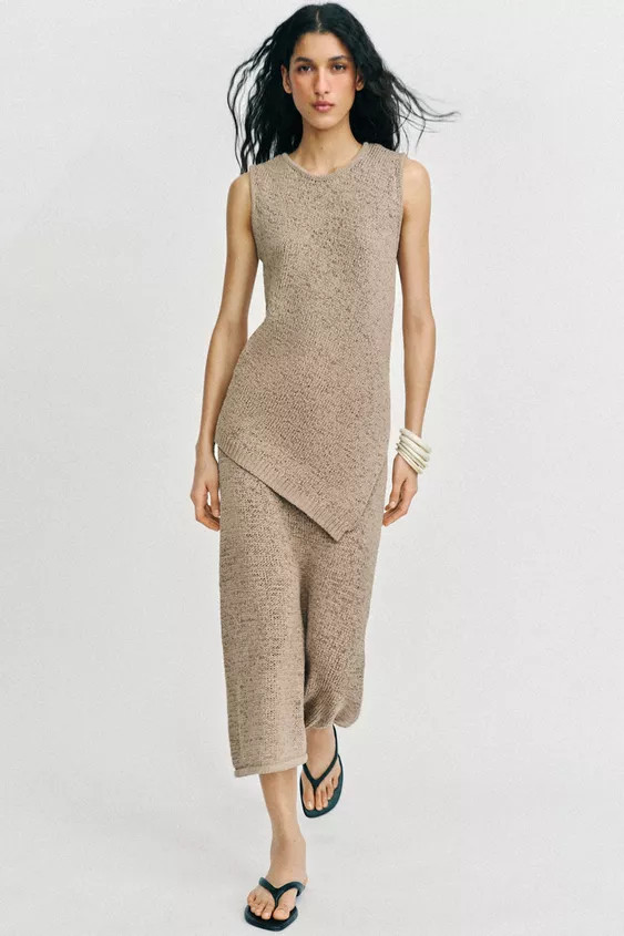 JUPE MI-LONGUE EN MAILLE | Zara US