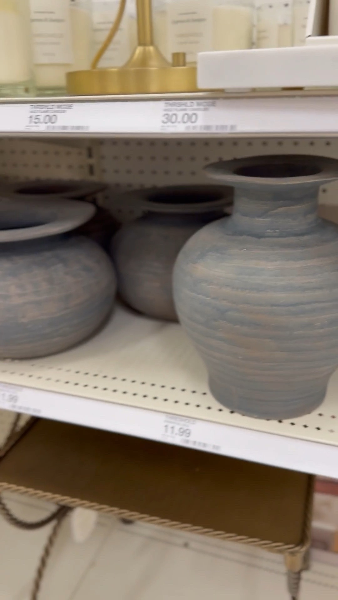 Another gorgeous set of vases! These Exaggerated Rim Vase from Threshold™ designed with Studio McGee come in two sizes and make a statement with their unique shape! I especially love the shorter round one and they’d look great on their own or paired together on built in shelving!

#LTKHome