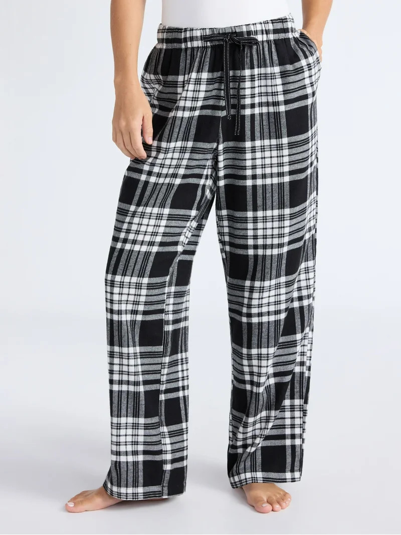 Joyspun Women's Flannel Sleep Pants, 30'' Inseam, Sizes XS-3X | Walmart (US)