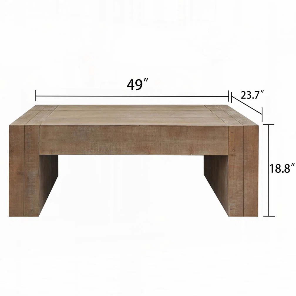 49" Farmhouse Wood Coffee Table | Wayfair North America