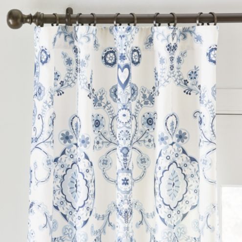 SK Lucille Paisley Cotton Lined Curtains | Ballard Designs, Inc.