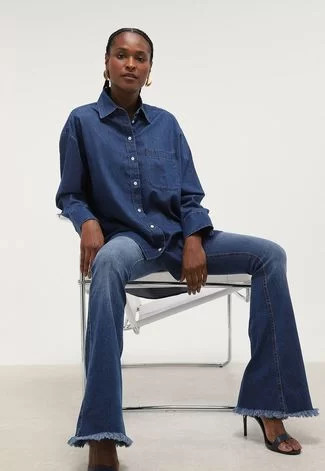 Calça Jeans Lança Perfume Flare Atena Azul | Dafiti (BR)