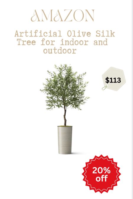 Artificial Tree in Modern Dark Brown Lines Planter, Fake Olive Silk Tree for Indoor and Outdoor Home Decoration - 68" Overall Tall (Plant Pot Plus Tree)

Fall Outfits
Halloween
Fall Wedding Guest
jeans
Fall Decor
Family Photos
Boots
Halloween Decor
Maternity
Coffee Table

#LTKsalealert #LTKxPrime #LTKhome