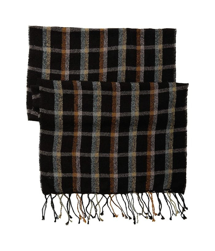Madewell Gauzy Plaid Scarf (Veera Multi Plaid Almost Black) Scarves | Zappos