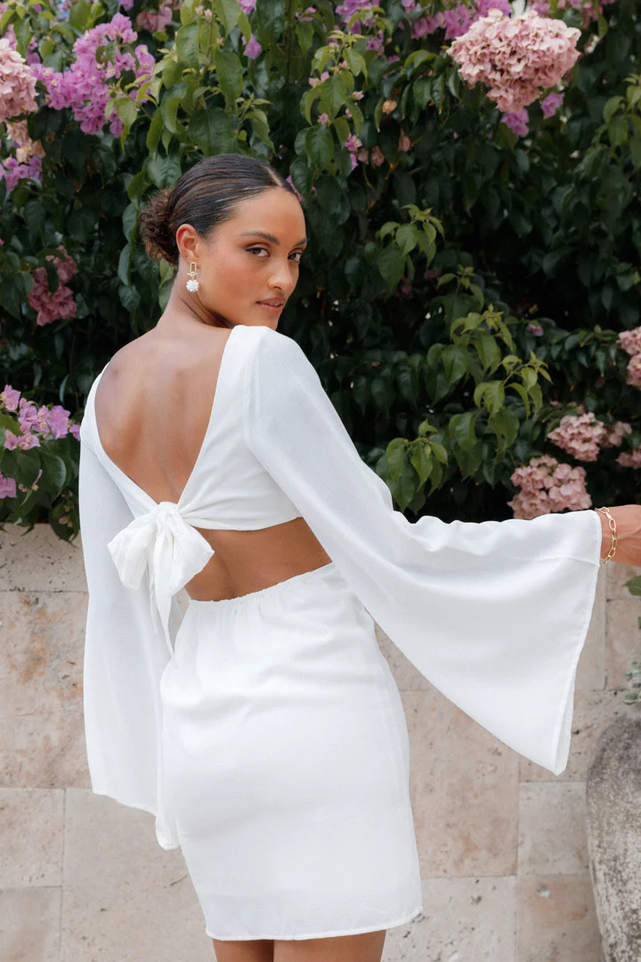 Vera Mini Dress - White | Petal & Pup (US)