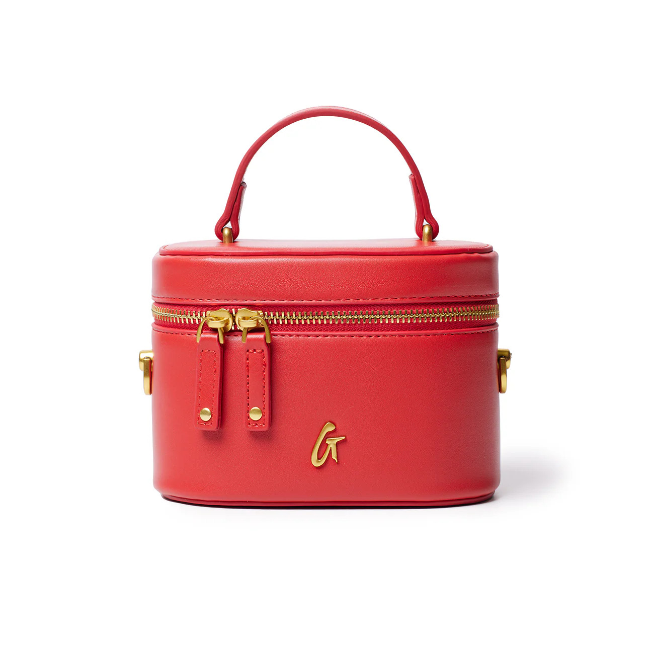 MINI SMOOTH GOLD VANITY BAG - RED | Glam-Aholic Lifestyle