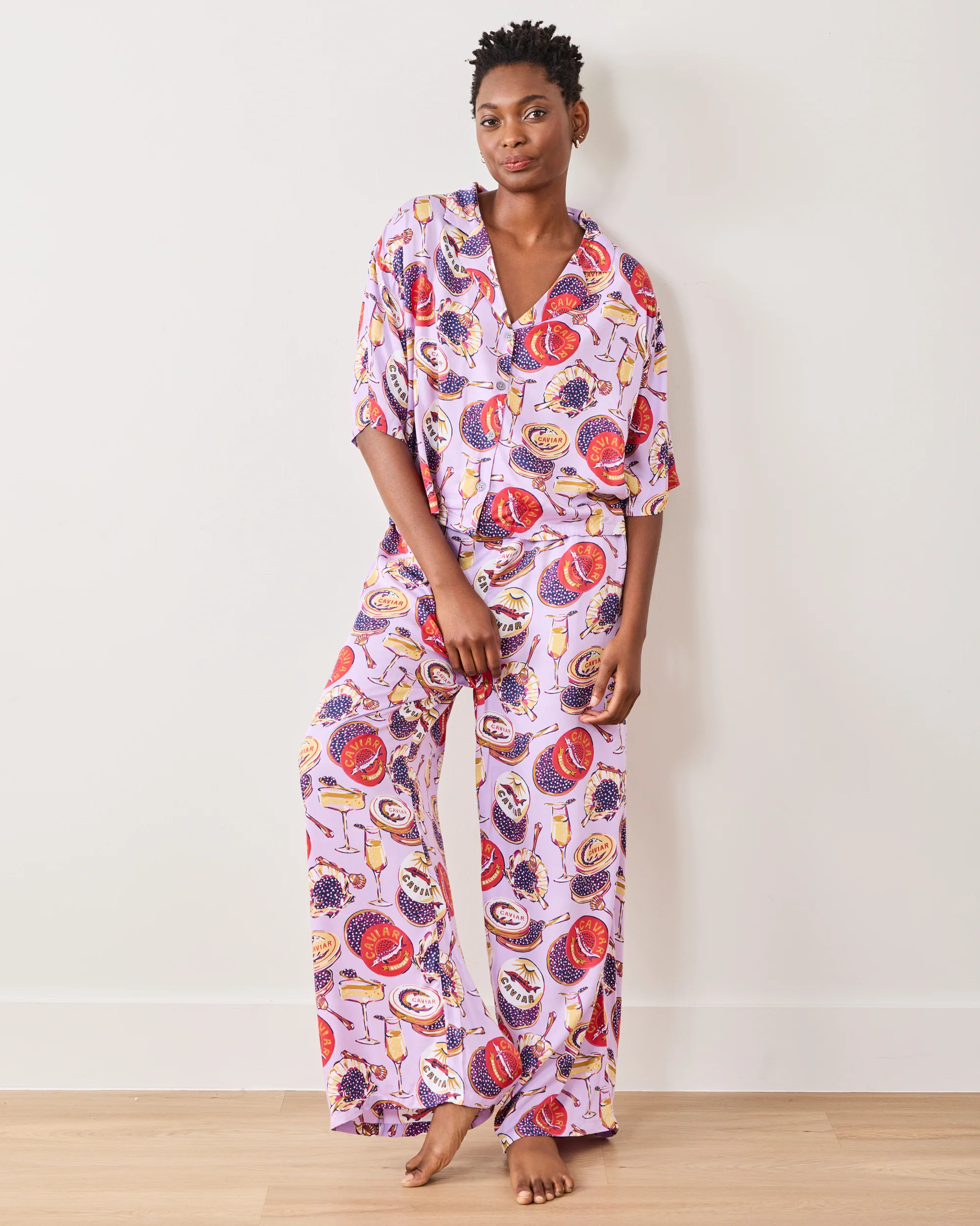 Champagne & Caviar - Petite Eco Satin Wildest Dreams Set - Lavender Sp | Printfresh