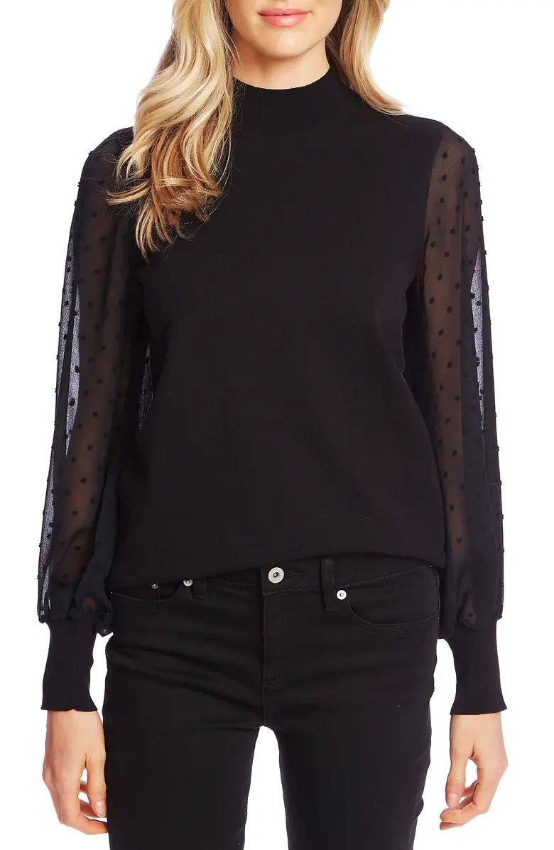 Clip Dot Sleeve Sweater | Nordstrom