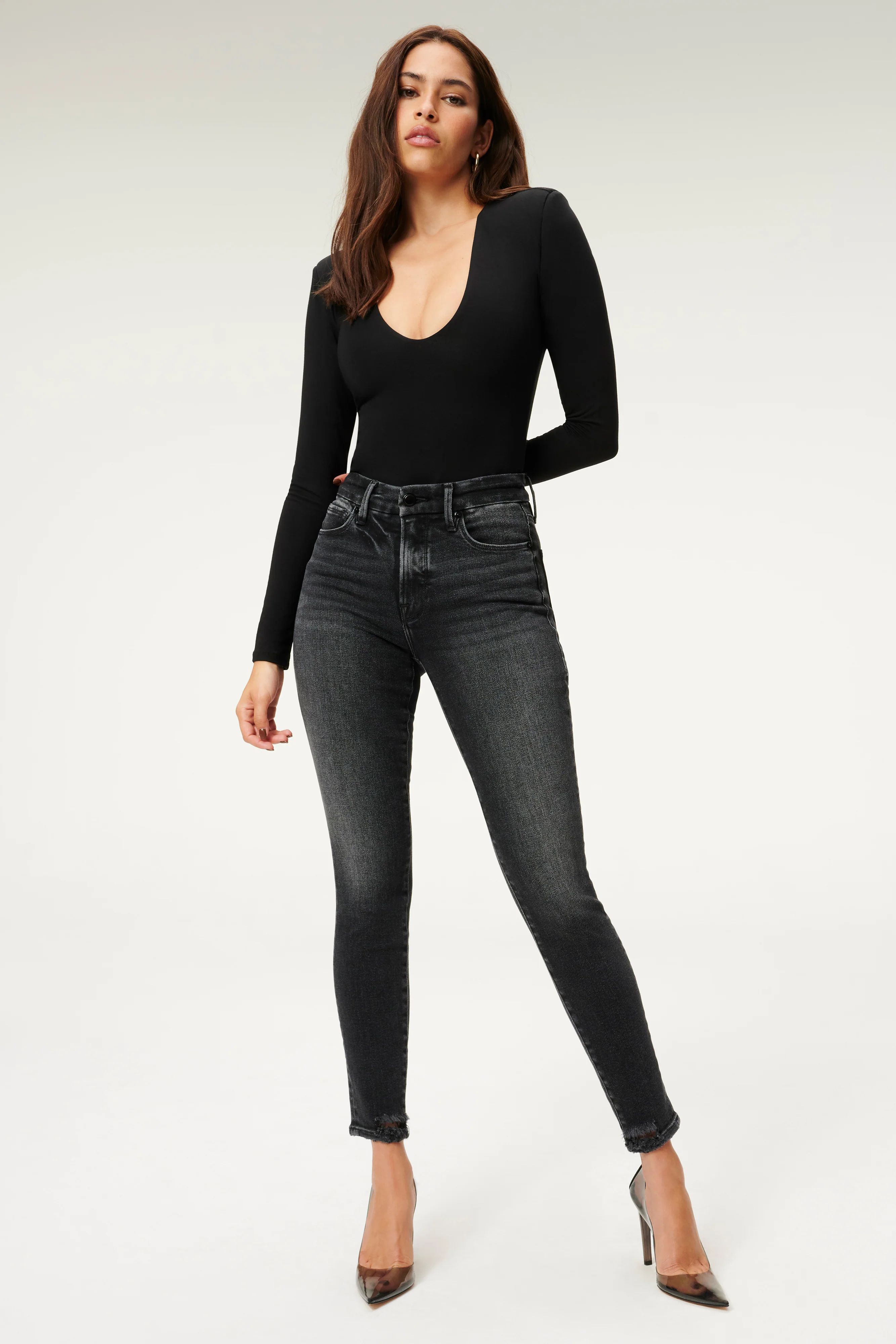 GOOD LEGS SKINNY JEANS | BLACK160 - GOOD AMERICAN | Good American