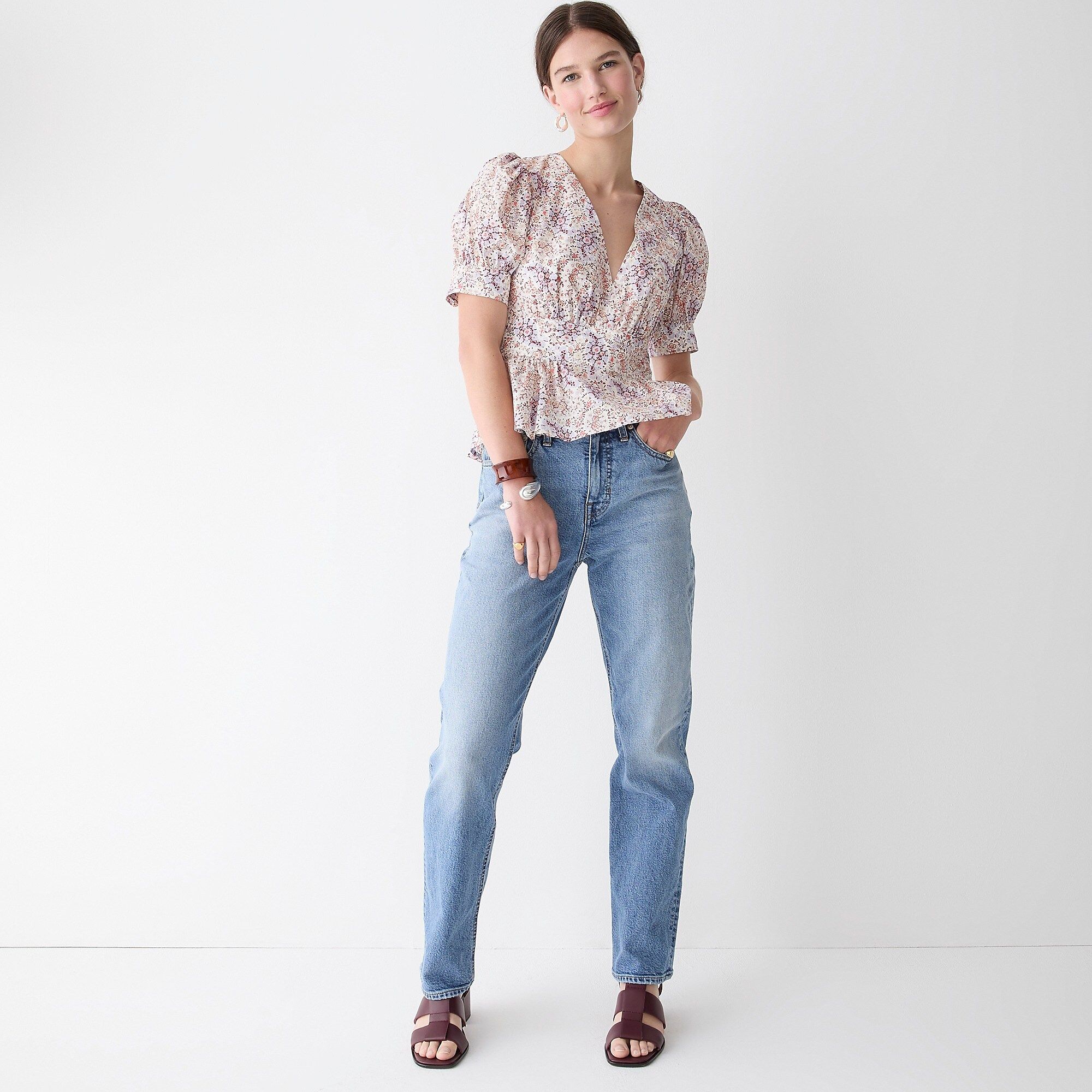 High-rise '90s classic straight jean in Hiker wash | J.Crew US