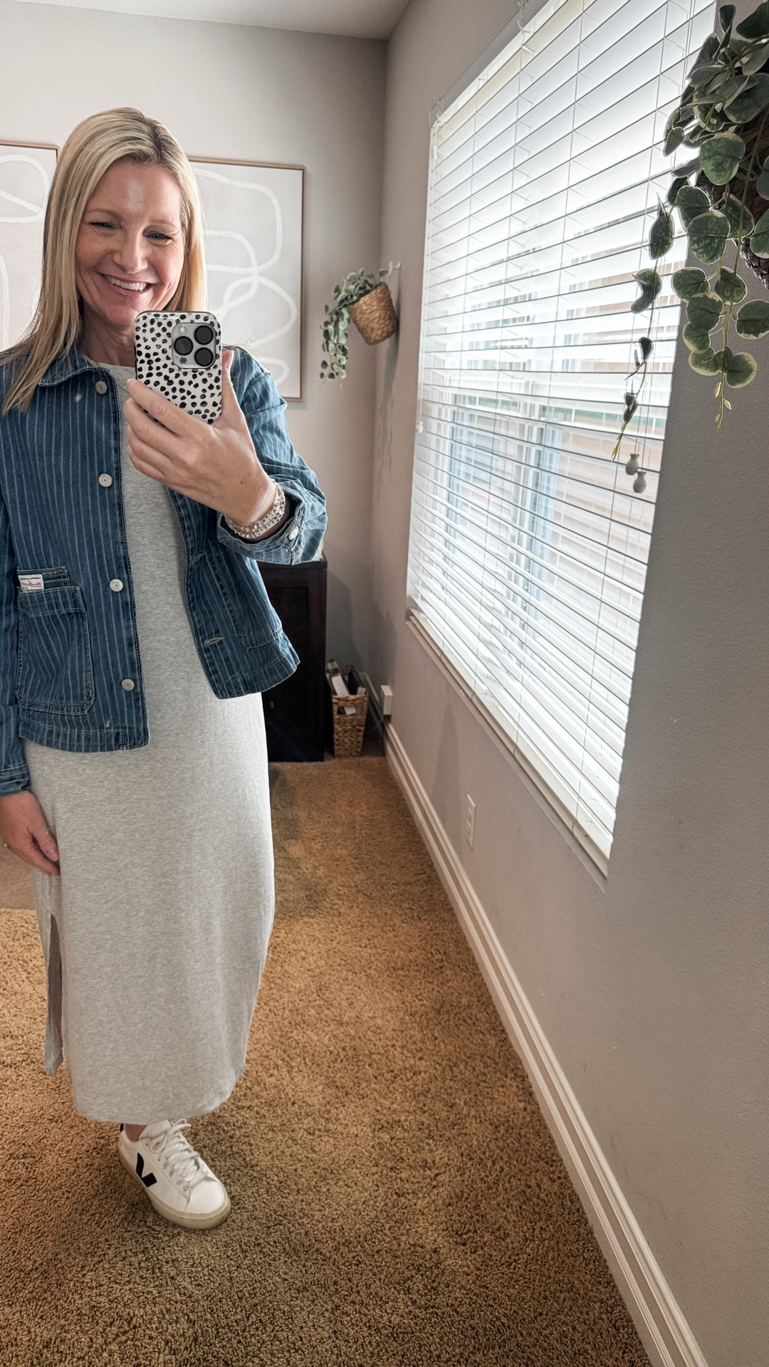Get ready with me for a travel day for a family wedding this weekend. As soon as I saw this Target dress I knew it would be perfect for travel. It’s so incredibly soft and has a built in bra. The quality is amazing too. It comes in 3 other color options, including black. 

My striped denim jacket is Old Navy and part of the 50% off sale right now. 

My tried and true Vejas sneakers are Nordstrom and my bag is my go to travel option from Amazon. 

#LTKTravel #LTKgrwm #LTKSaleAlert
