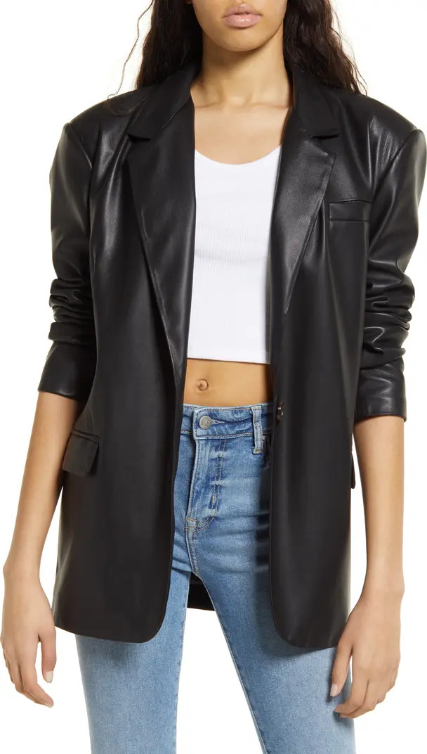 BLANKNYC Faux Leather Blazer | Nordstrom | Nordstrom