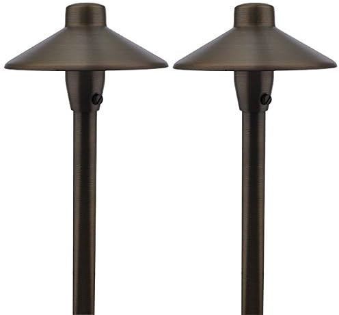 BRS1 ETL-Listed Solid Brass Low Voltage Landscape Accent Path and Area Light with 6.5" Shade and ... | Amazon (US)