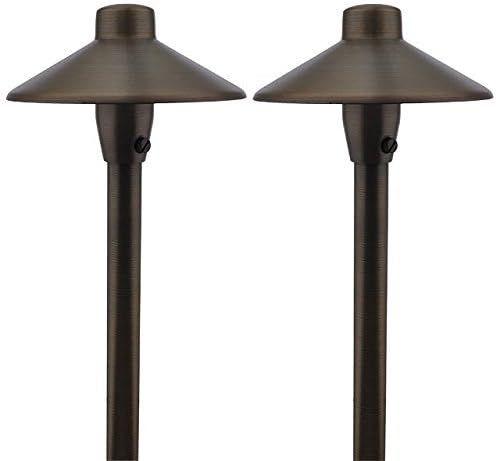 BRS1 ETL-Listed Solid Brass Low Voltage Landscape Accent Path and Area Light with 6.5" Shade and ... | Amazon (US)