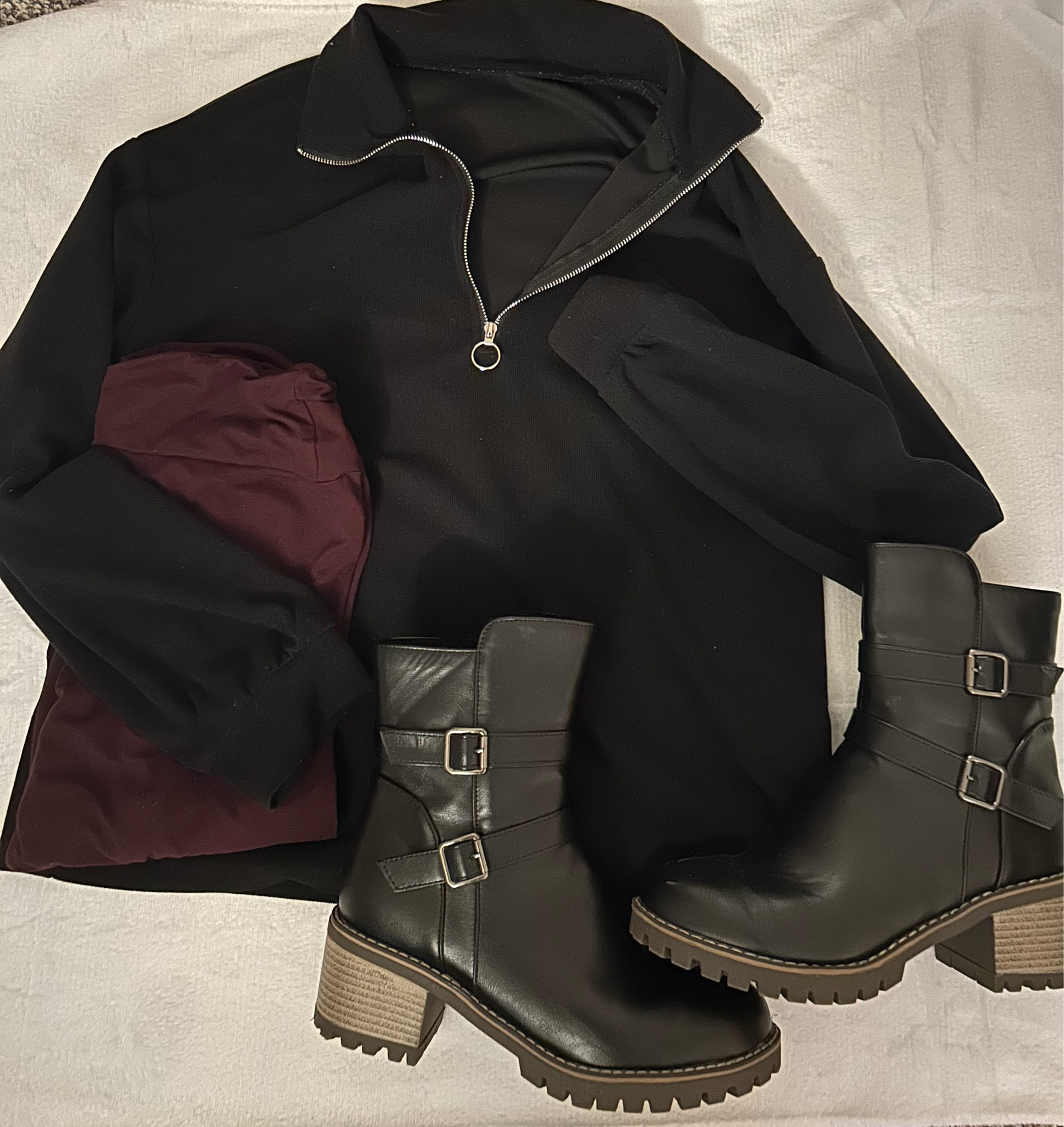 Love this Quarter Zip Pullover! 
  Comes in Black and Grey 
Boots are marked down 23% 
Everything is linked in my bio & stories 

Have a great day! 

#LTKsalealert #LTKstyletip #LTKfindsunder50