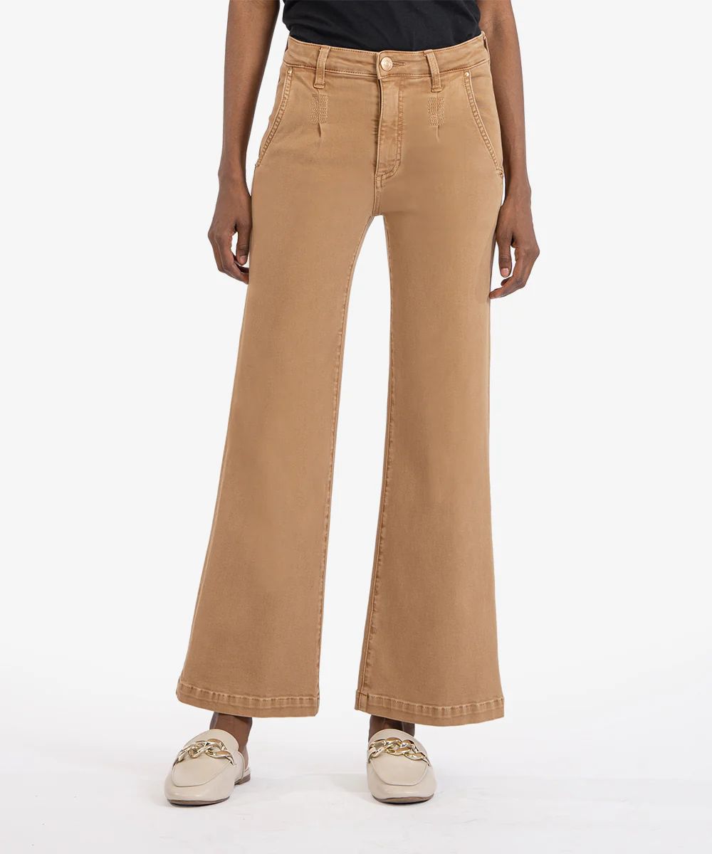 Meg High Rise Ankle Wide Leg, Long Inseam (Toffee) - Kut from the Kloth | Kut From Kloth