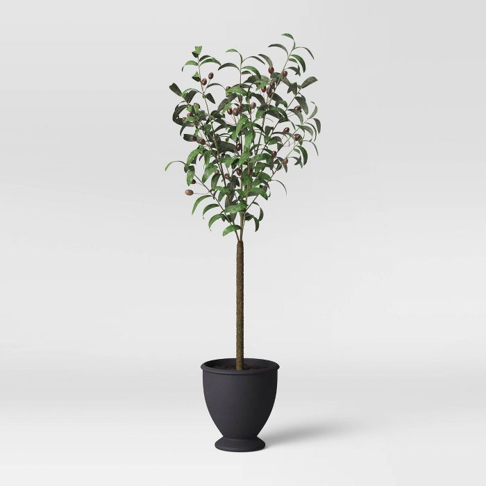 Faux Olive Tree in Pot Black/Green - Threshold™ | Target