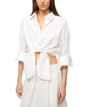 STAUD Lisa Tie Front Top | Bloomingdale's Women | Bloomingdale's (AU)