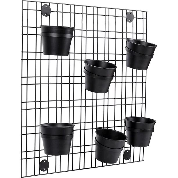 BirdRock Home 6 Planter Wall Grid Décor for Indoor or Outdoor Plants | Walmart (US)