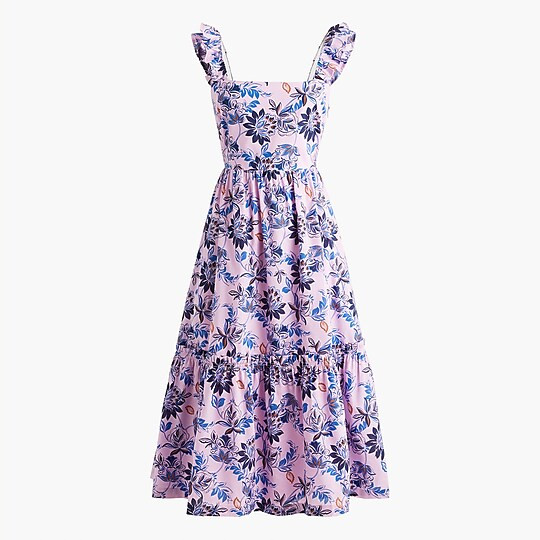 Squareneck midi dress | J.Crew Factory