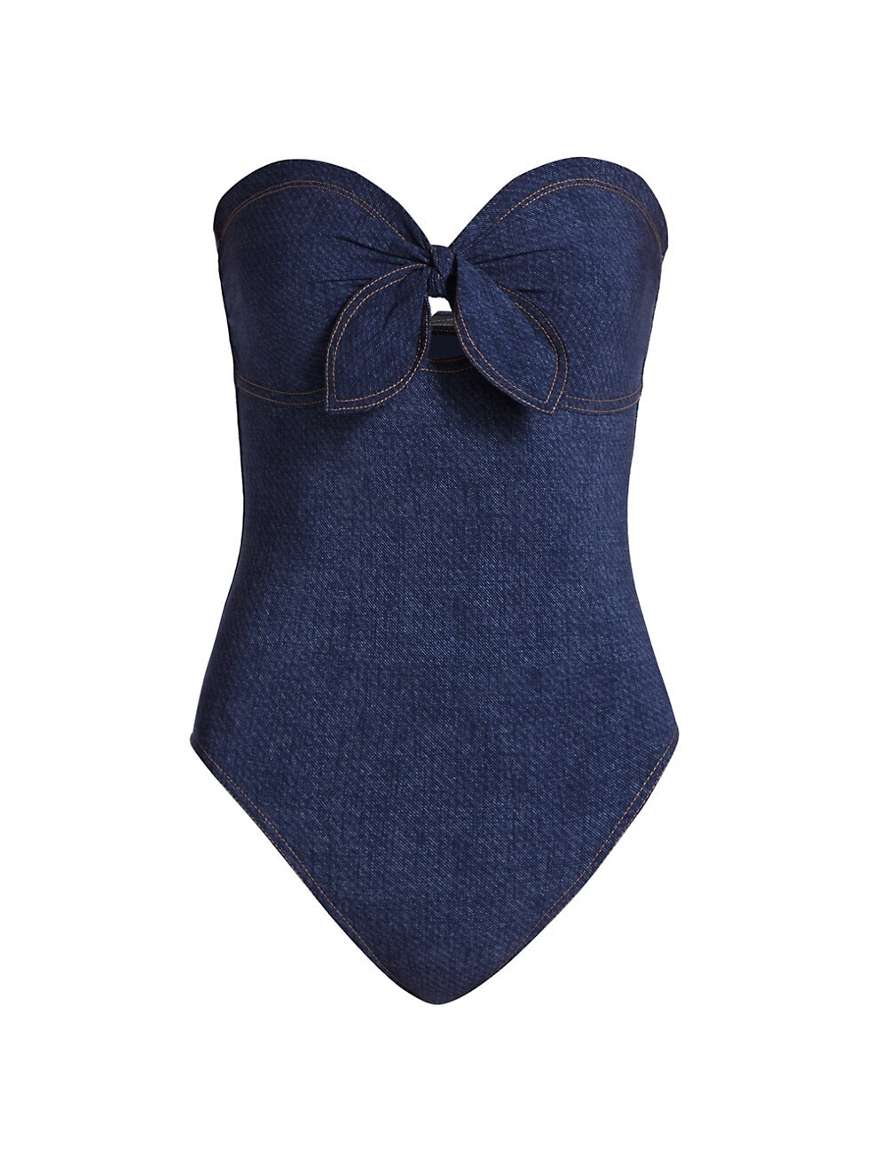 Indi High-Back Bandeau One-Piece Swimsuit | Saks Fifth Avenue