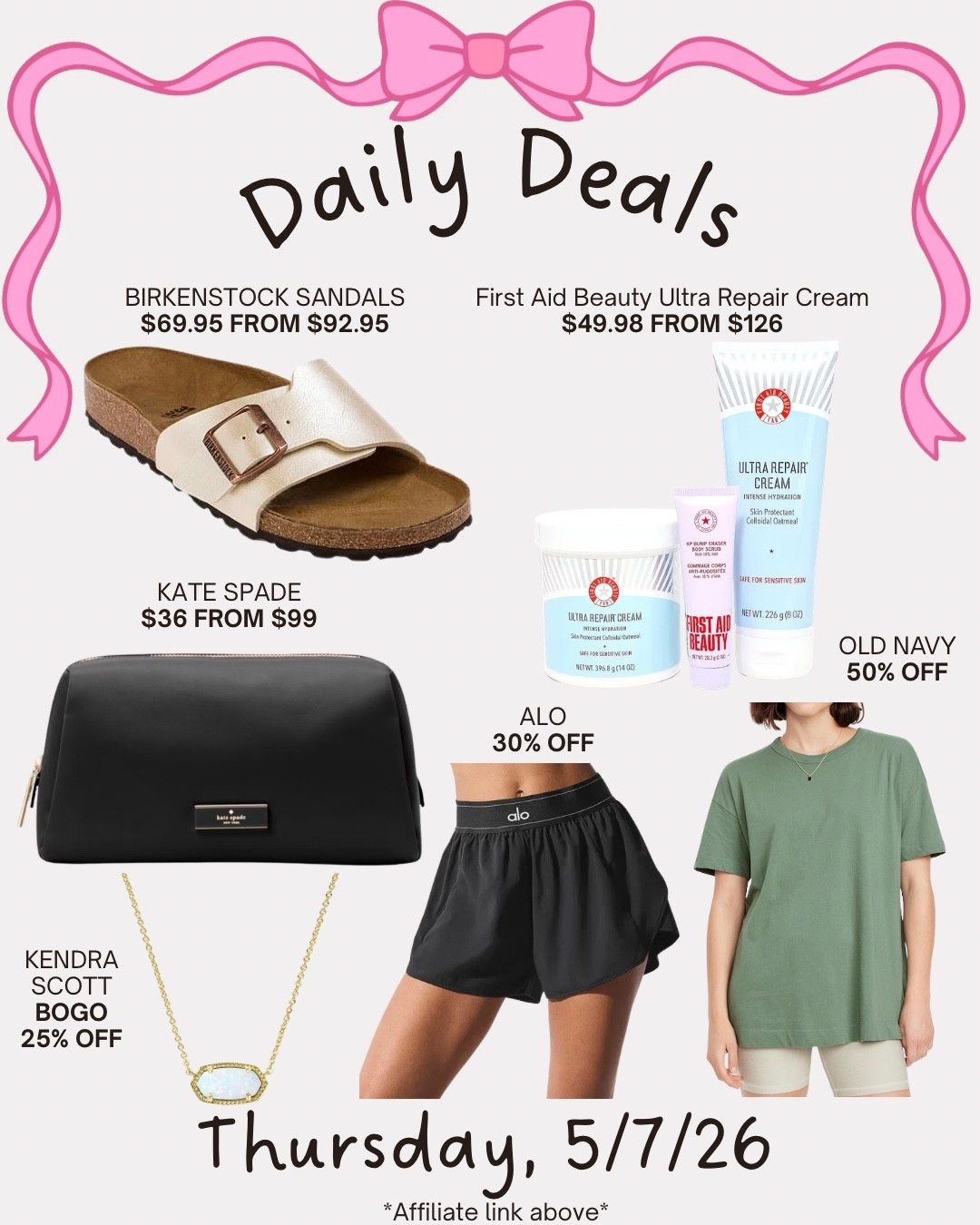 Daily deals

#LTKSaleAlert #LTKSeasonal #LTKootd
