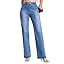 SEVEGO Tall Women's 34"/36"/38" Inseam Wide Leg Jeans High Waisted Stretchy Straight Loose Trendy... | Amazon (US)