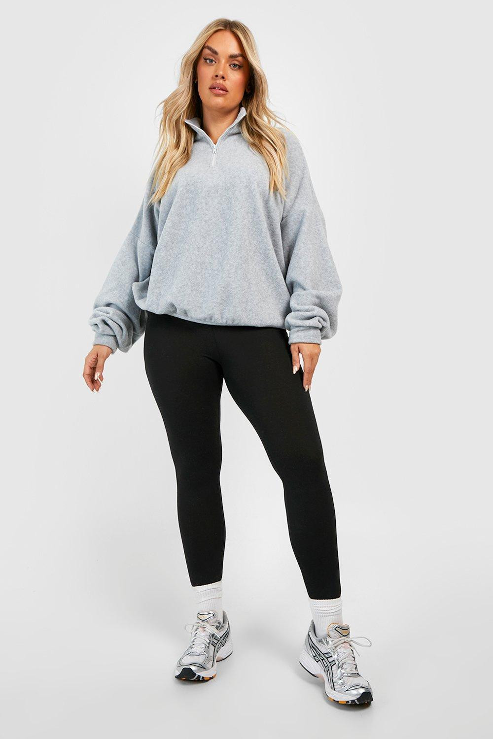 Womens Plus High Waisted Ruched Bum Basic Leggings - Black - 16 | Boohoo.com (US & CA)