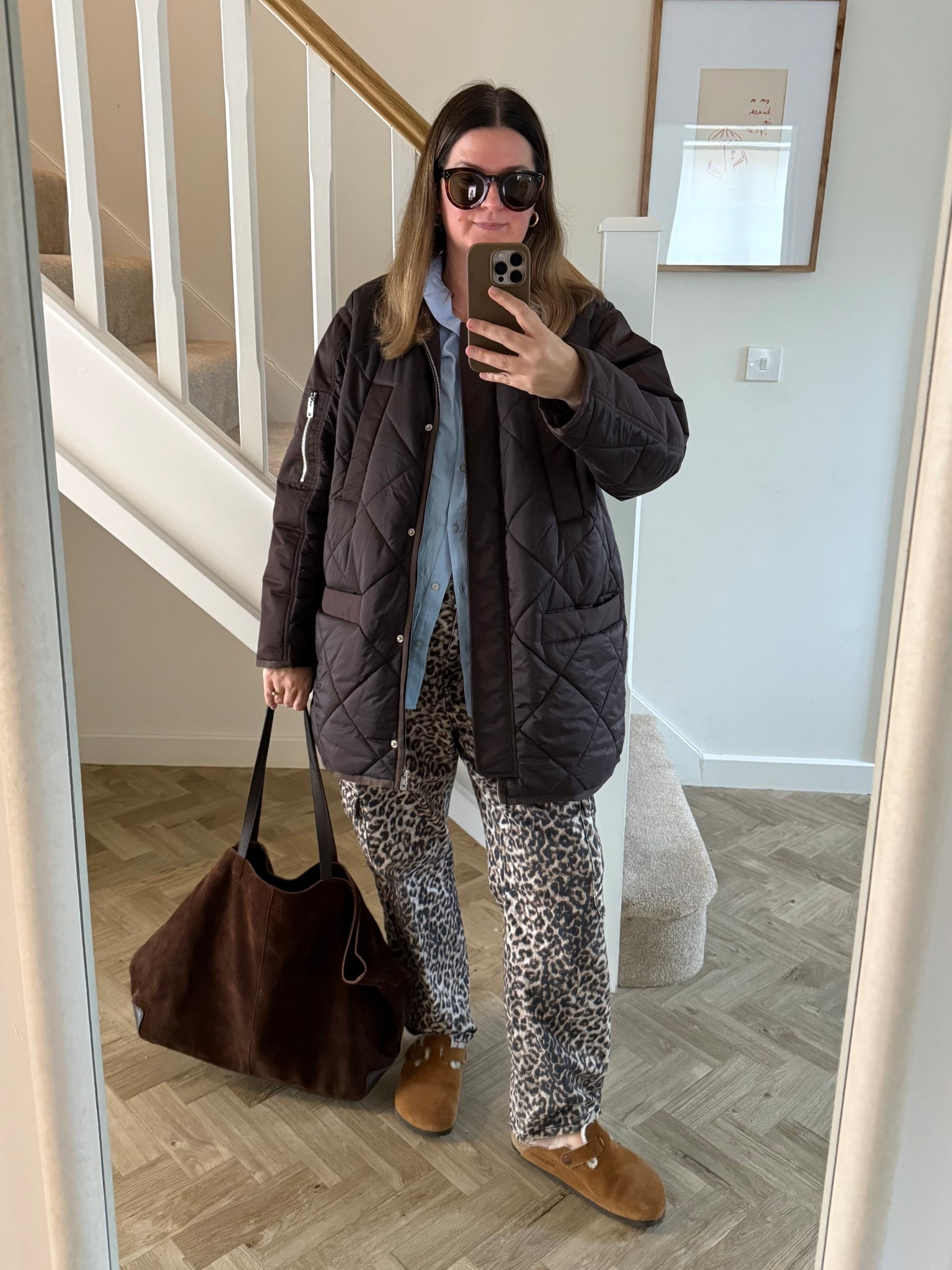 Collarless Quilted Jacket, Leopard Print Barrel Jeans and Birkenstock Shearling Clogs 

I’m living in this brown quilted jacket. Being collarless it’s nice to feel a bit less bulky as autumn is so changeable weather-wise. I can add a scarf first thing when it’s freezing and wear it as is later in the day when it warms up. Also really comfy, I like anything quilted. 

#LTKwinter #LTKautumn #LTKuk