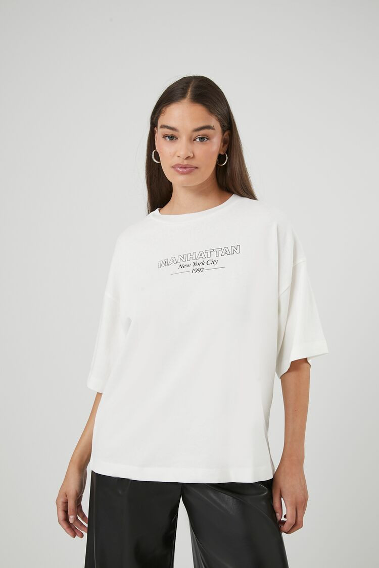 Manhattan Graphic Oversized Tee | Forever 21 (US)