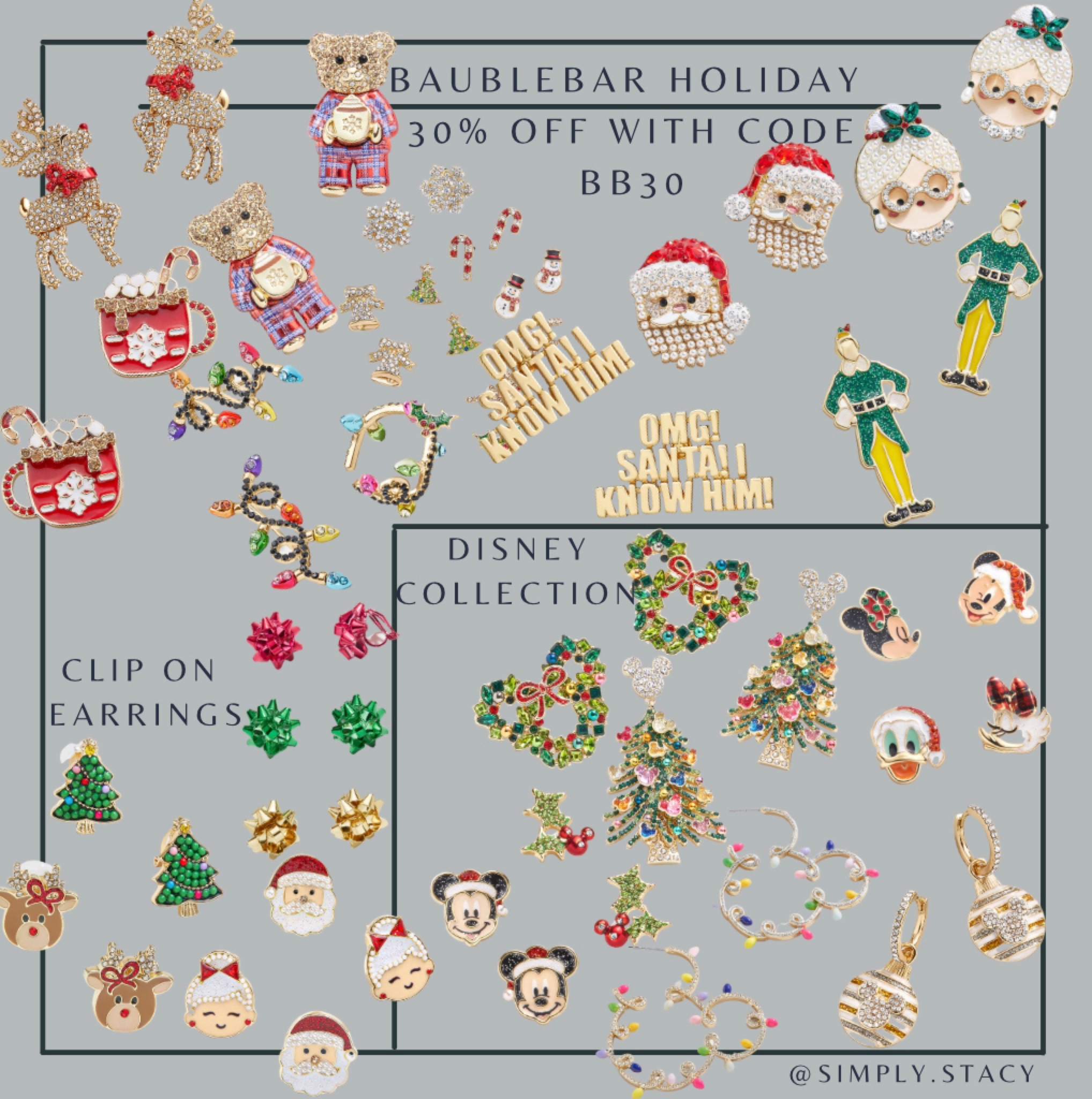 Baublebar Black Friday
‼️30% off with code BB30‼️ 
Holiday picks. Disney. Clip ons 

#LTKCyberweek #LTKHoliday #LTKGiftGuide