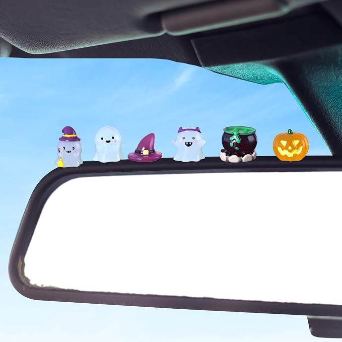 Cute Luminous Resin Halloween Ghost Car Decor Accessories, Funny Dashboard Decorations, Cute Hall... | Amazon (US)