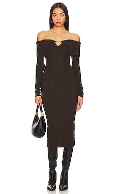 ASTR the Label Lillian Sweater Dress in Brown from Revolve.com | Revolve Clothing (Global)