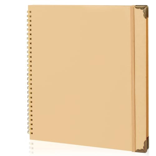Joyberg Scrapbook 80 Pages, Scrapbooking Supplies 11 x 11 In, Scrapbook Album Suitable for Album Memory Book Wedding, Anniversary Family, DIY Craft Projects (Brown) | Amazon (US)