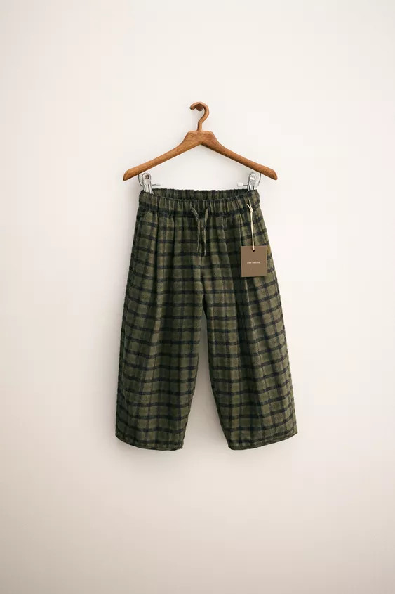 ZARA TIMELESS - CHECKED BALLOON PANTS | Zara US