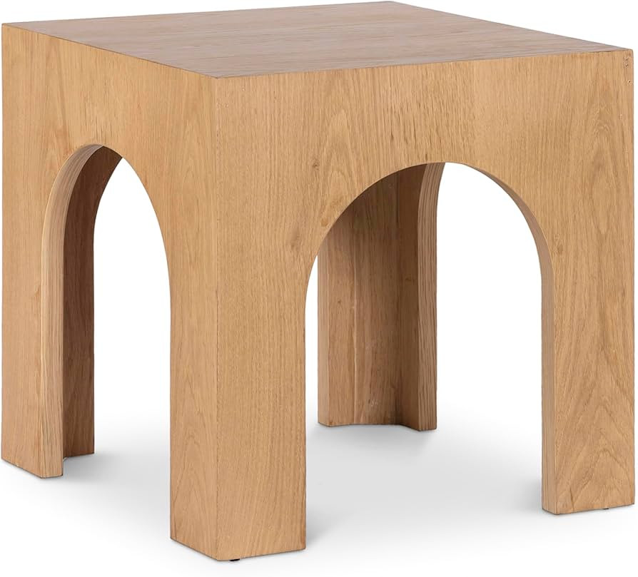 Meridian Furniture Arch Collection Art Deco Livingroom Table with Solid Wood and Rich Finish, 20"... | Amazon (US)