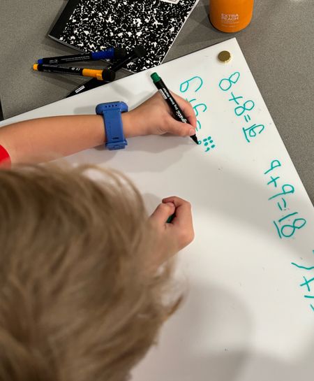 Acrylic Dry Erase Board. EASY to hang and perfect for practicing math skills! #amazonkids #Amazon #kids #kidsroom #kindergarten #preschool #student #

#LTKkids #LTKhome #LTKfamily