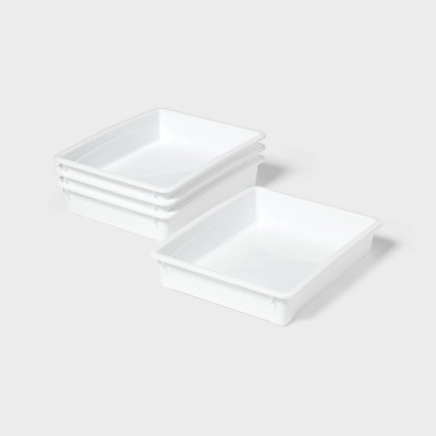 4ct Paper Tray Bins White, Teacher Supplies - up&up™ | Target