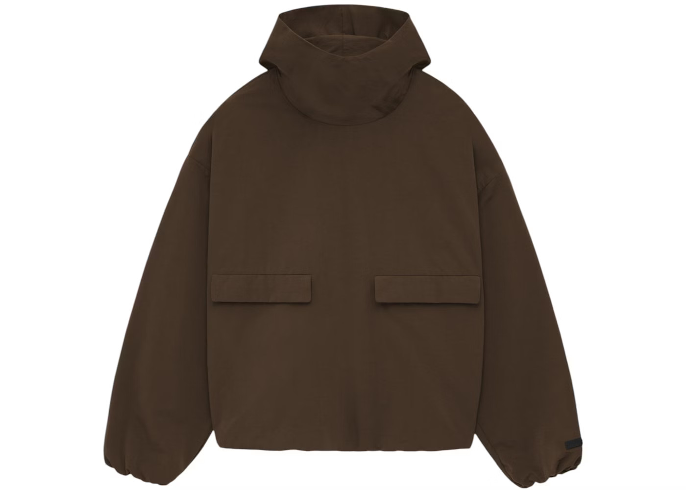Fear of God Essentials Military Nylon Hooded AnorakBrown | StockX