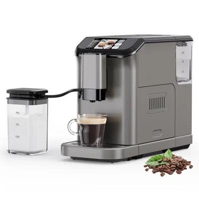 20 Bar Automatic Espresso Machine,Espresso Coffee Maker With Grinder,Automatic Milk Frother & TFT Screen,1.5L Water Tank | Wayfair North America