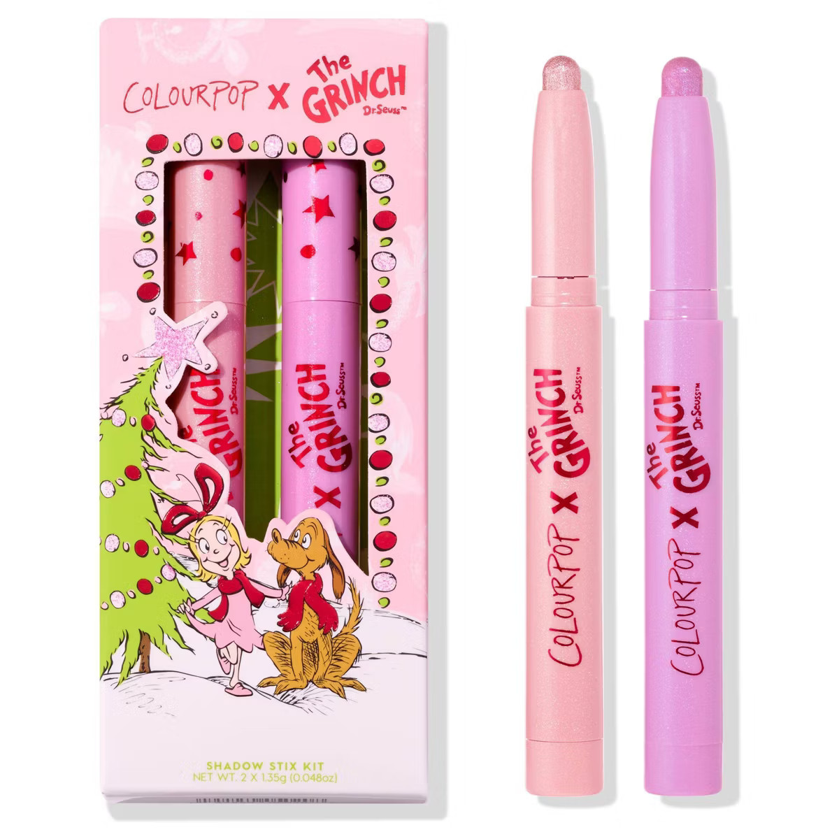 ColourPop x How the Grinch Stole Christmas Shadow Stick Duo - Liked Christmas a Lot - 0.15oz | Target