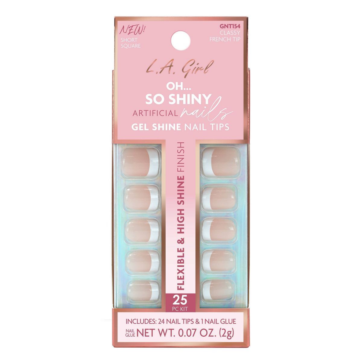 L.A. Girl Artificial Nail Tips- Oh So Shiny - 25ct | Target