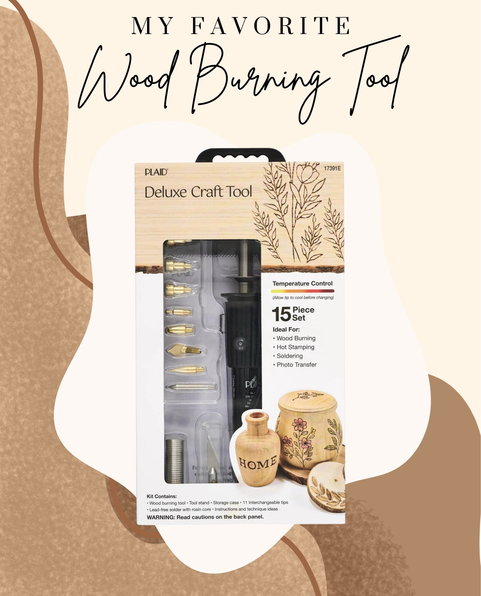 I find myself reaching for this tool quite often! This Wood Burning tool by Plaid is a crafting essential! 

#LTKFindsUnder50 #LTKHome #LTKFamily