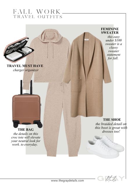 Fall travel outfit for work, cashmere set, mango coatigan 

#LTKstyletip #LTKtravel #LTKSeasonal