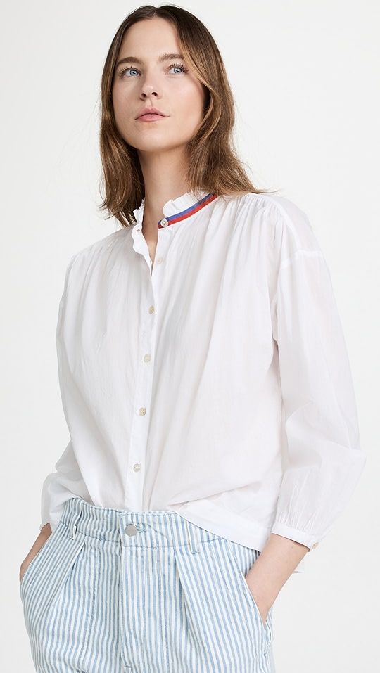 Ruffle Collar Button Down Shirt | Shopbop