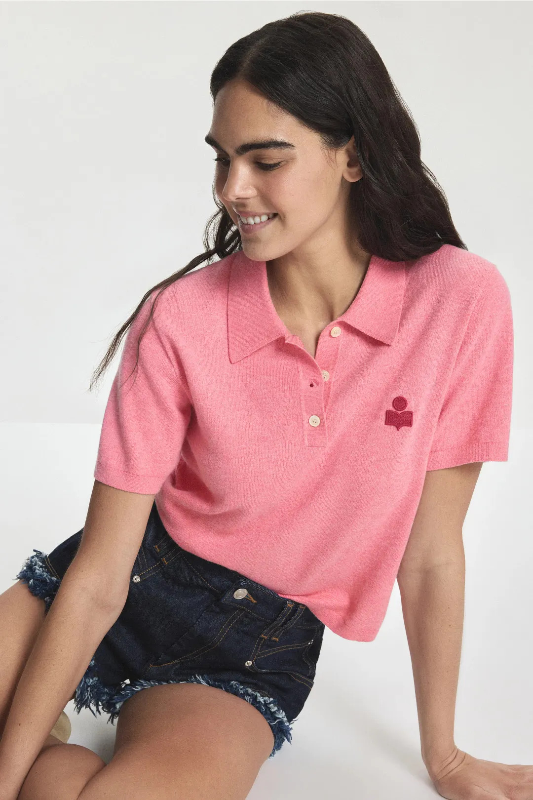 Althea Marant Short Sleeve Polo | Rent the Runway
