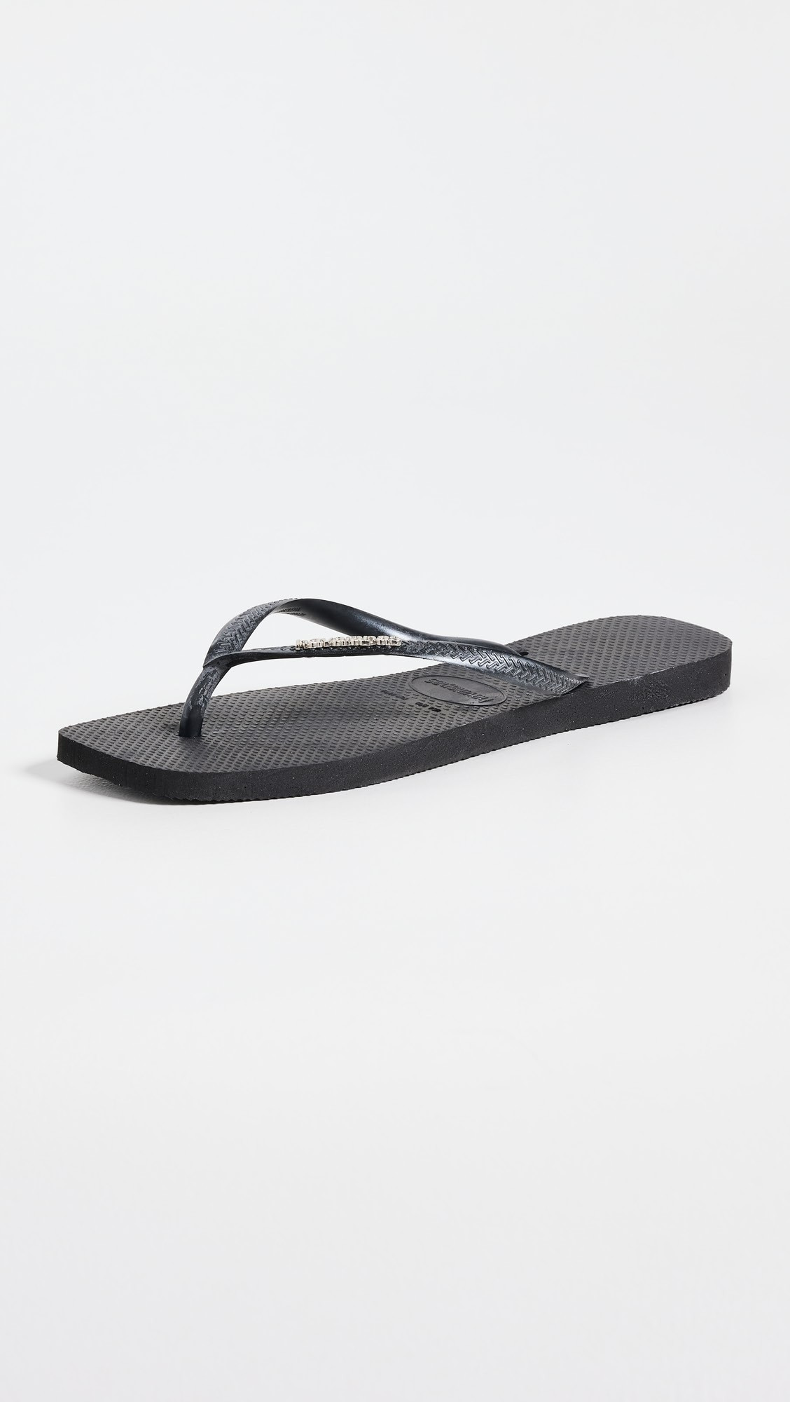 Slim Square Pop Up Logo Flip Flops | Shopbop