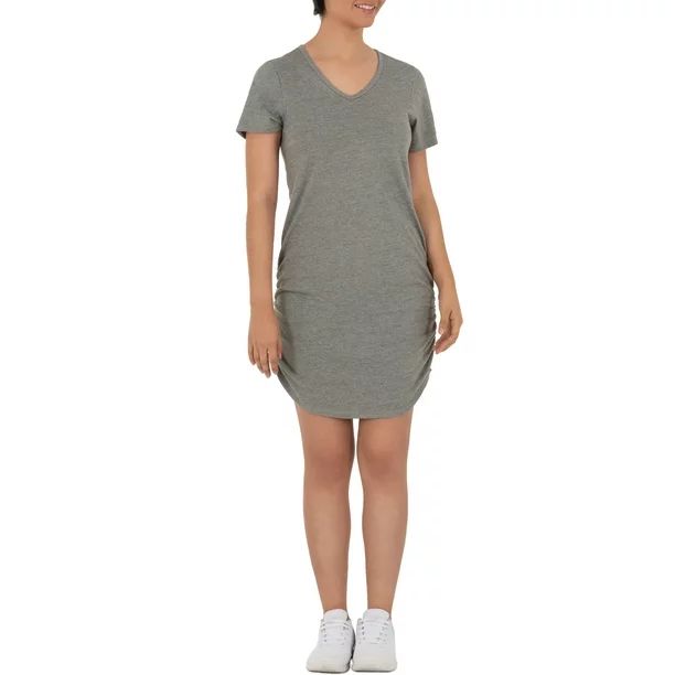 Athletic Works Women's Athleisure Short Sleeve T-Shirt Dress | Walmart (US)