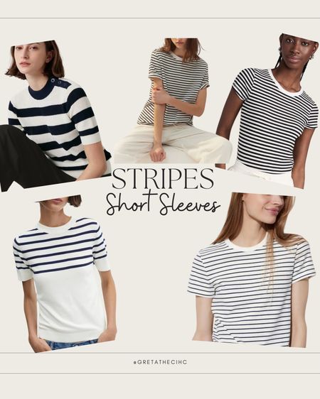 Stripe lovers. With short sleeves 

#LTKeurope #LTKstyletip #LTKover40