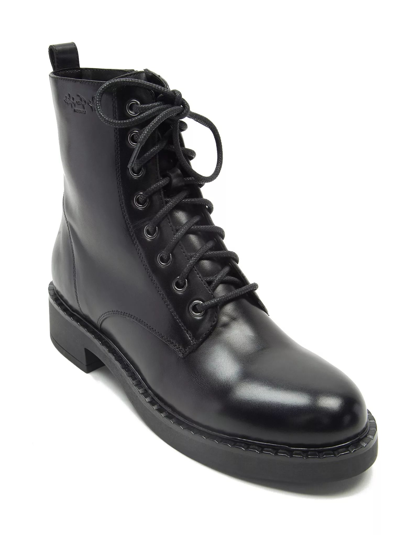 Off The Hook lane biker leather high ankle boots in black | ASOS | ASOS (Global)